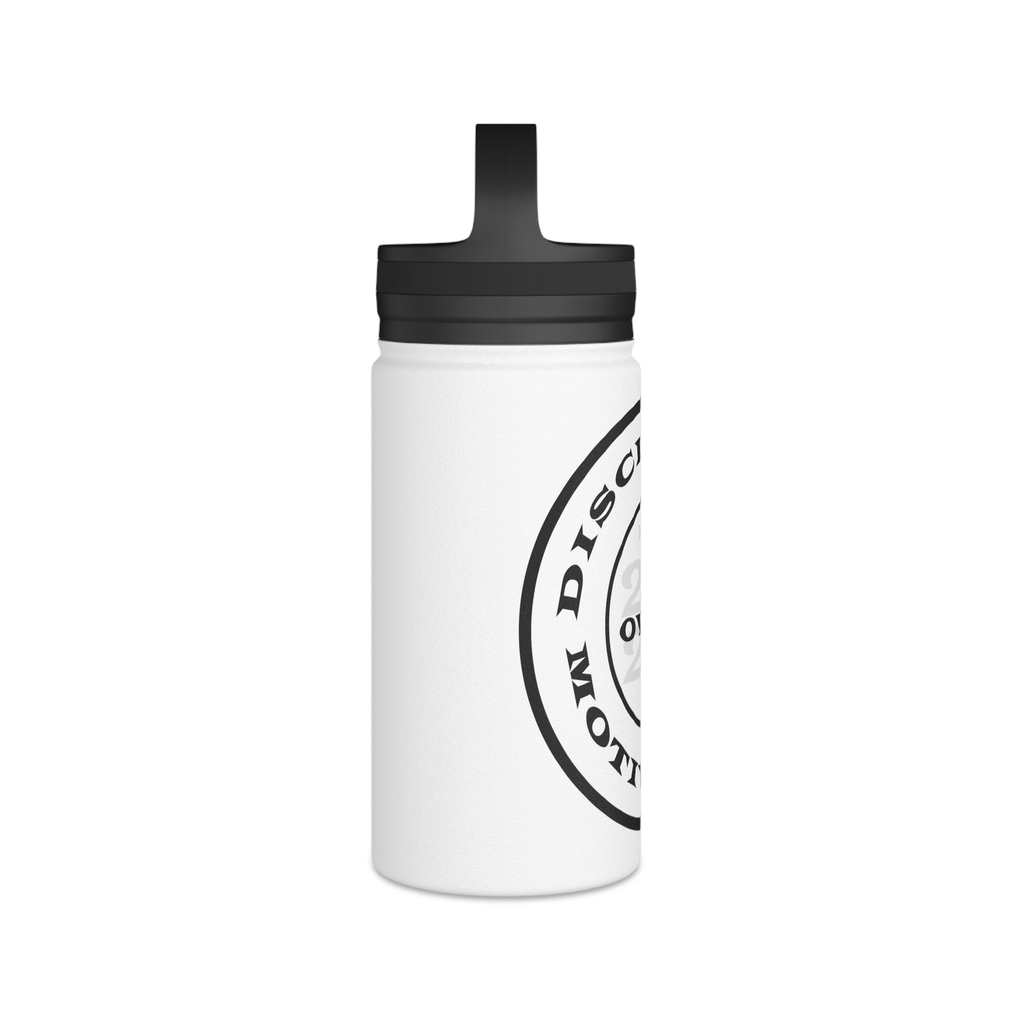 Discipline Over Motivation Logo Customizable Stainless Steel Water Bottle