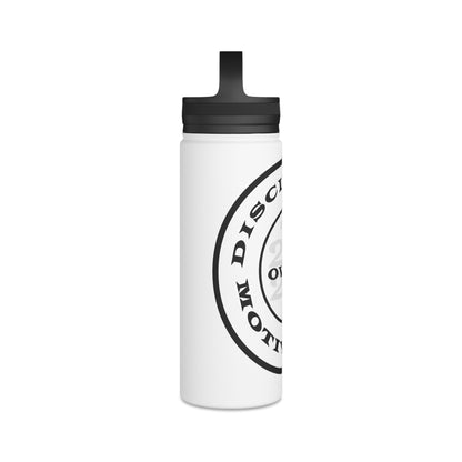 Discipline Over Motivation Logo Customizable Stainless Steel Water Bottle