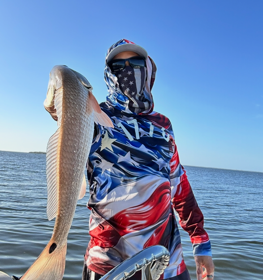 1776 American Flag Hold The Line Dry Fit SPF 50 - Discipline Over Motivation 24/7