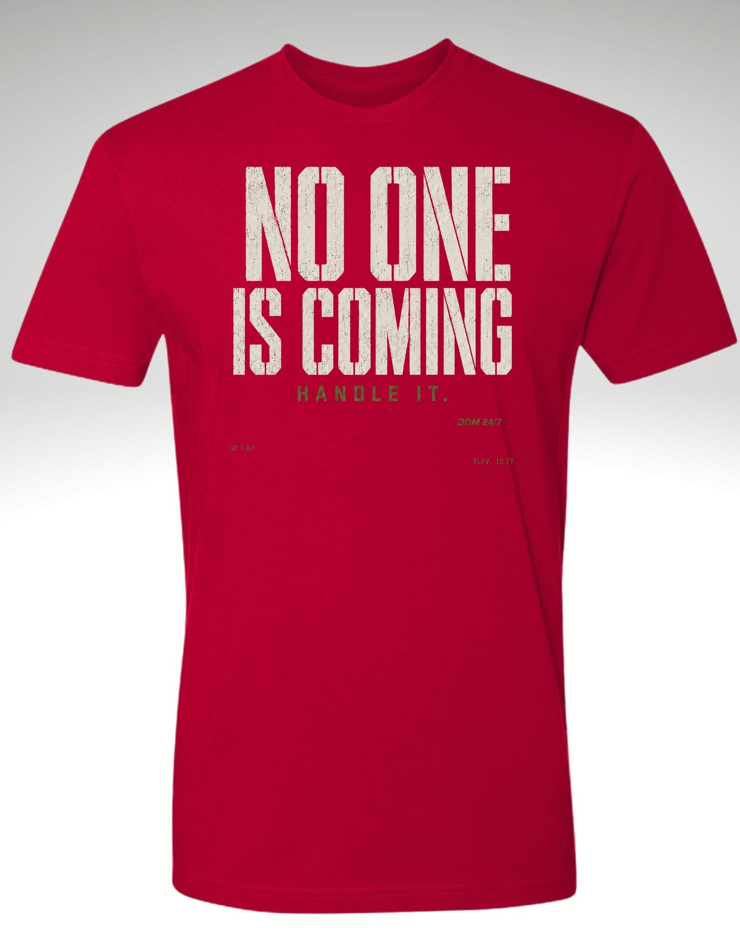 No One Is Coming. Handle It.