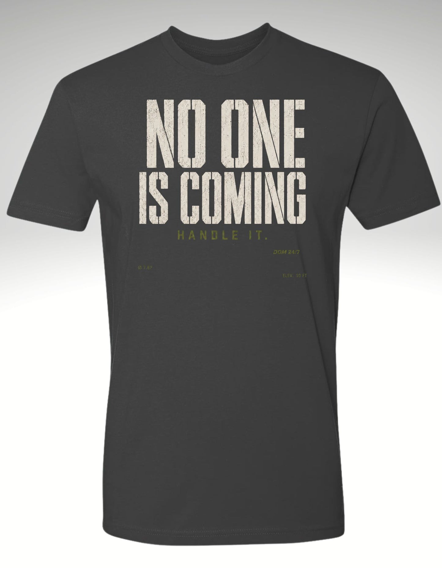 No One Is Coming. Handle It.
