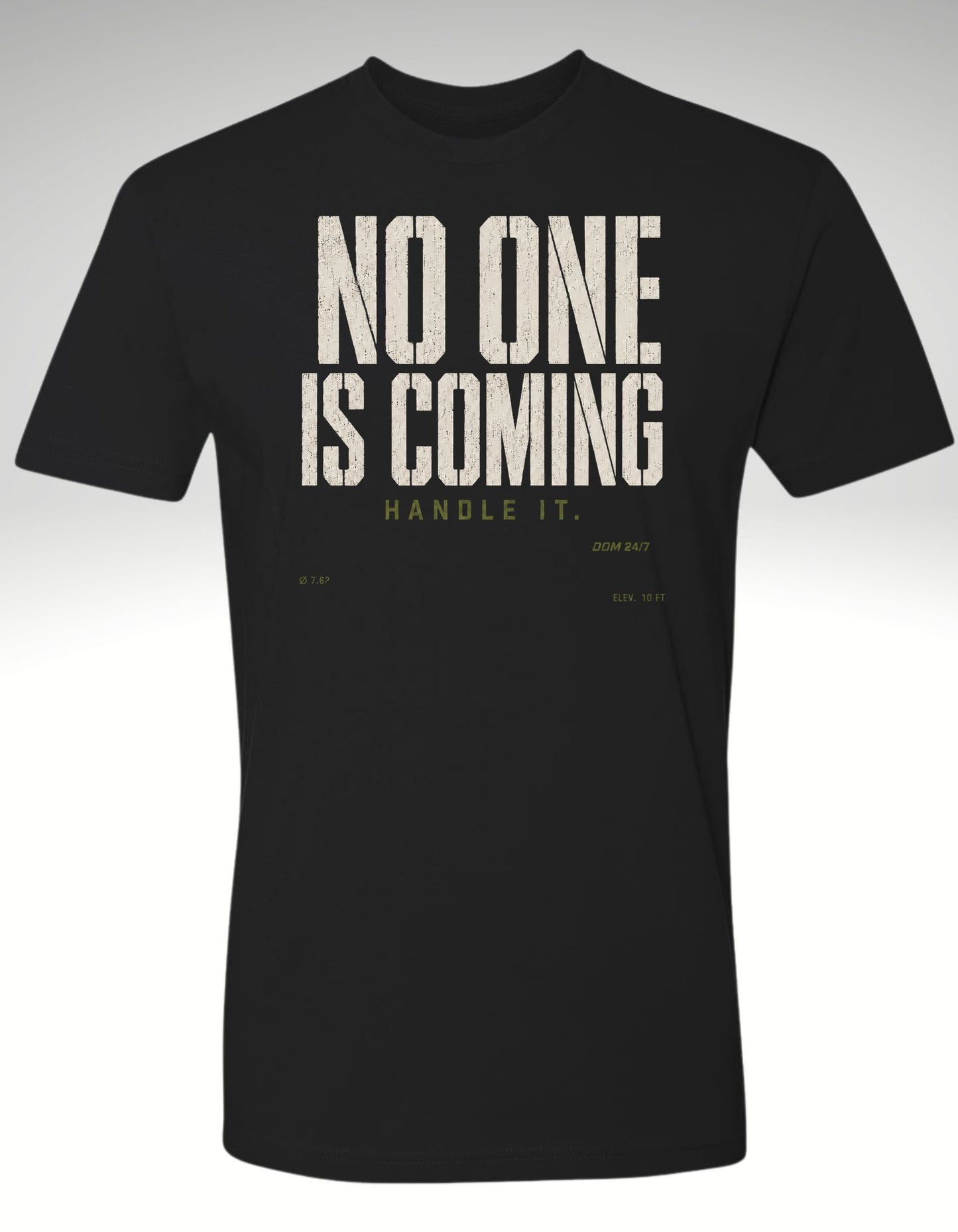 No One Is Coming. Handle It.
