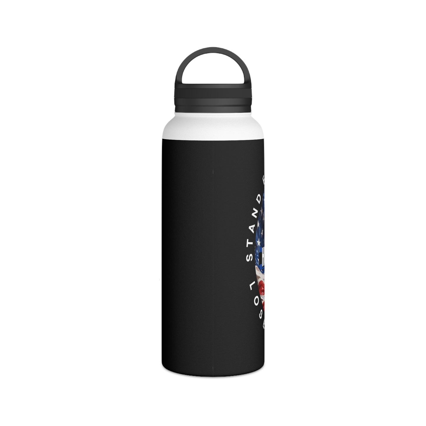 Customizable American Flag “Hold The Line” Stainless Steel Water Bottle