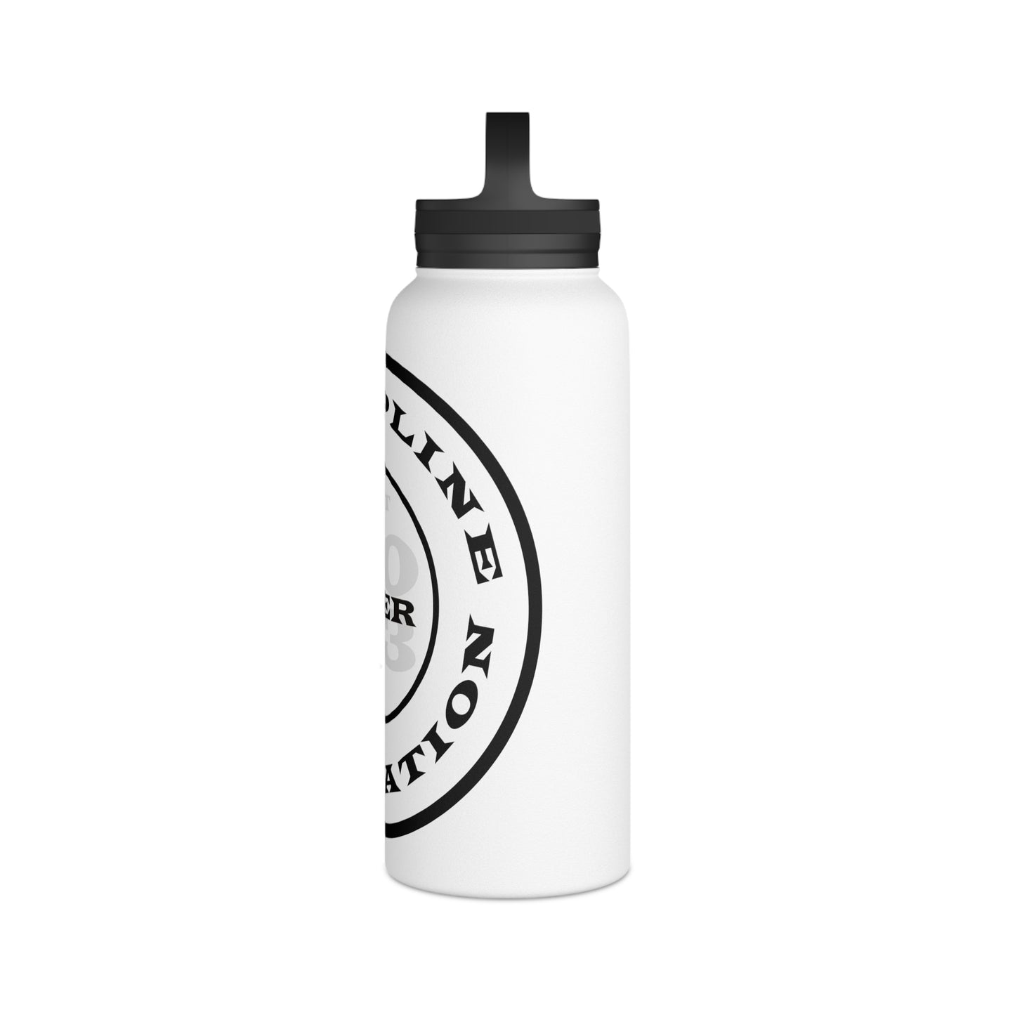 Discipline Over Motivation Logo Customizable Stainless Steel Water Bottle