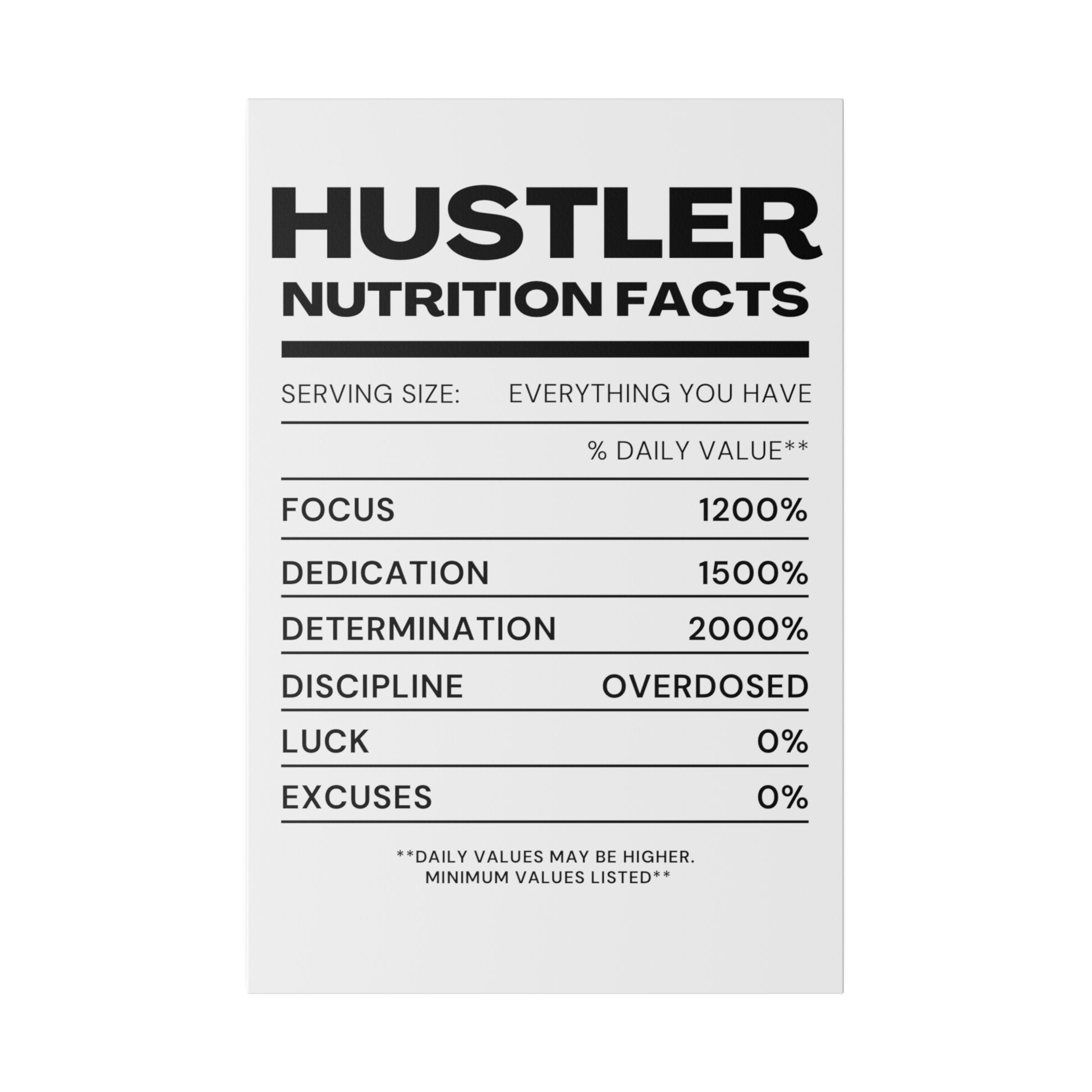 The Hustler Canvas - Discipline Over Motivation 247