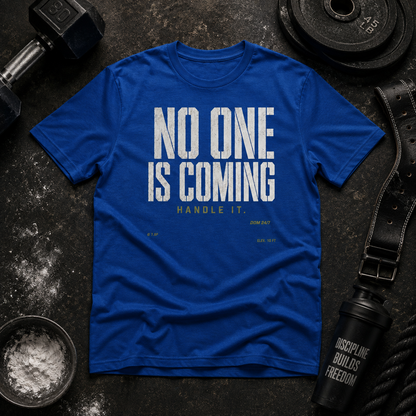 No One Is Coming. Handle It.