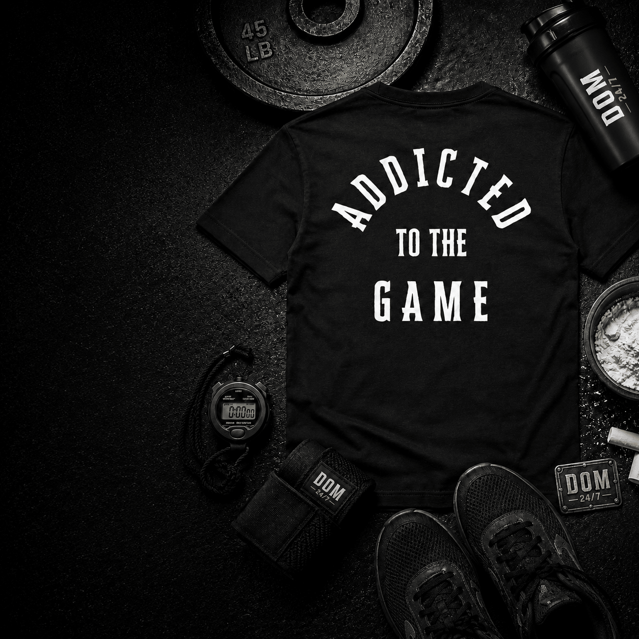 Addicted to the Game Premium Tee - Discipline Over Motivation 24/7