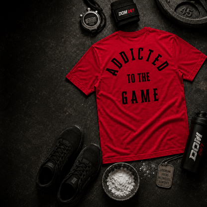 Addicted to the Game Premium Tee - Discipline Over Motivation 24/7