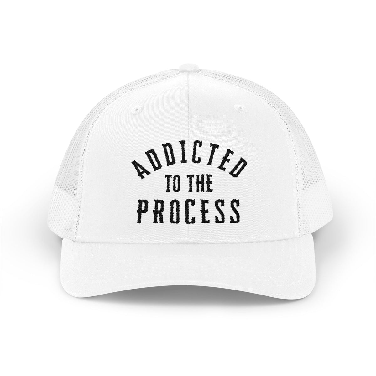 Addicted to the Process Blackout — Trucker Hat - Discipline Over Motivation 24/7