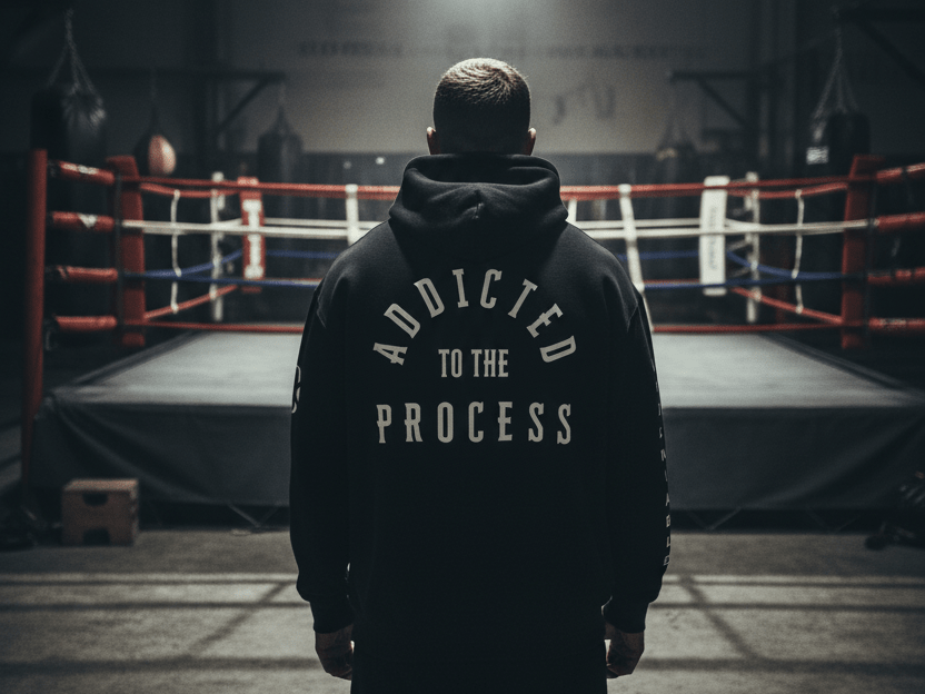 ADDICTED TO THE PROCESS HOODIE - Discipline Over Motivation 24/7