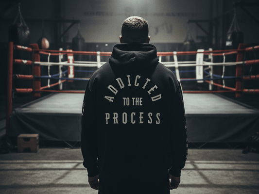 ADDICTED TO THE PROCESS HOODIE - Discipline Over Motivation 24/7