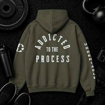 ADDICTED TO THE PROCESS HOODIE - Discipline Over Motivation 24/7