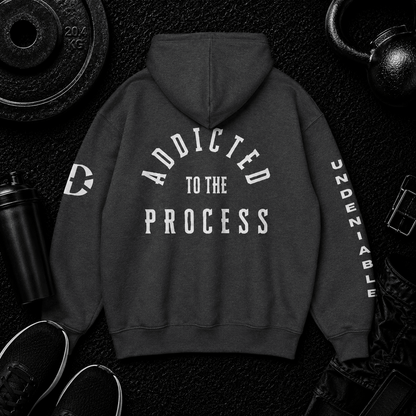 ADDICTED TO THE PROCESS HOODIE - Discipline Over Motivation 24/7