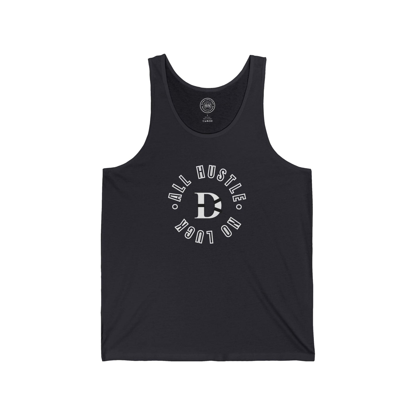 All Hustle Full Circle Tank - Discipline Over Motivation 24/7
