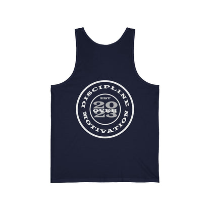 All Hustle Half Circle Tank - Discipline Over Motivation 24/7