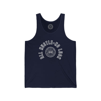 All Hustle Half Circle Tank - Discipline Over Motivation 24/7