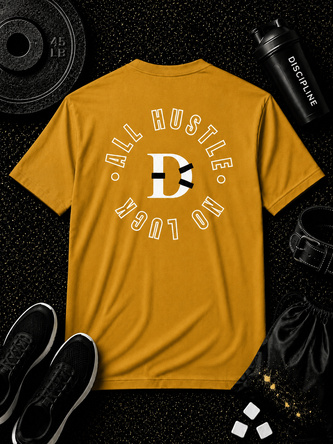 All Hustle No Luck Tee - Discipline Over Motivation 24/7