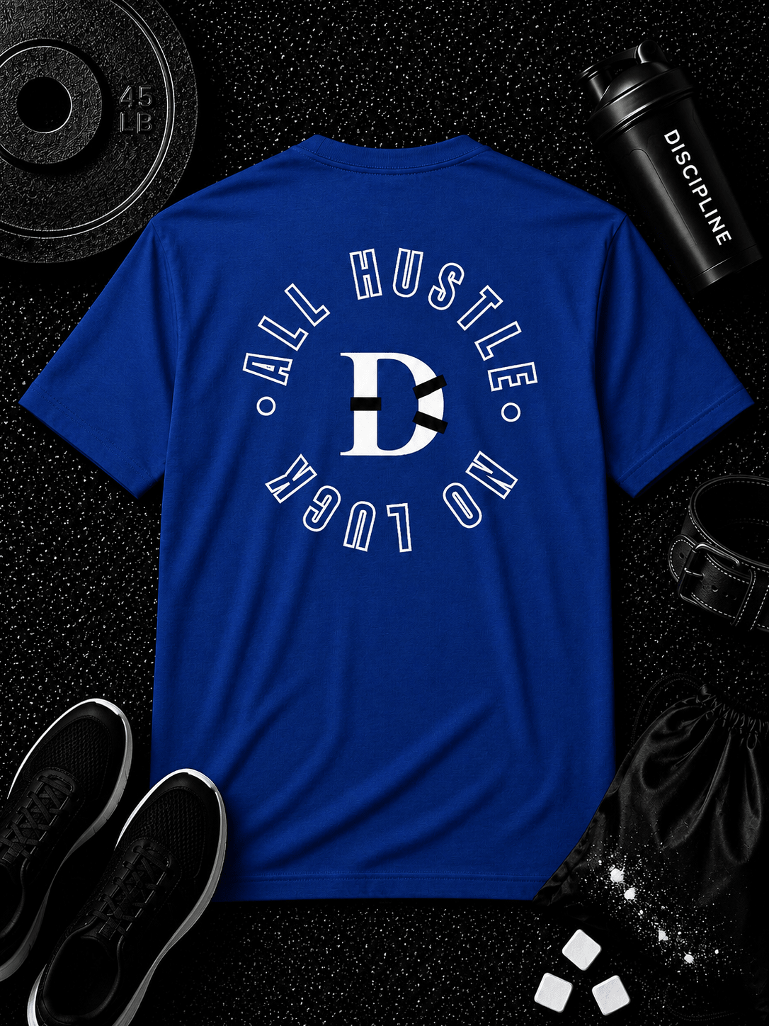All Hustle No Luck Tee - Discipline Over Motivation 24/7