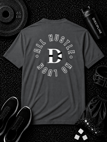 All Hustle No Luck Tee - Discipline Over Motivation 24/7