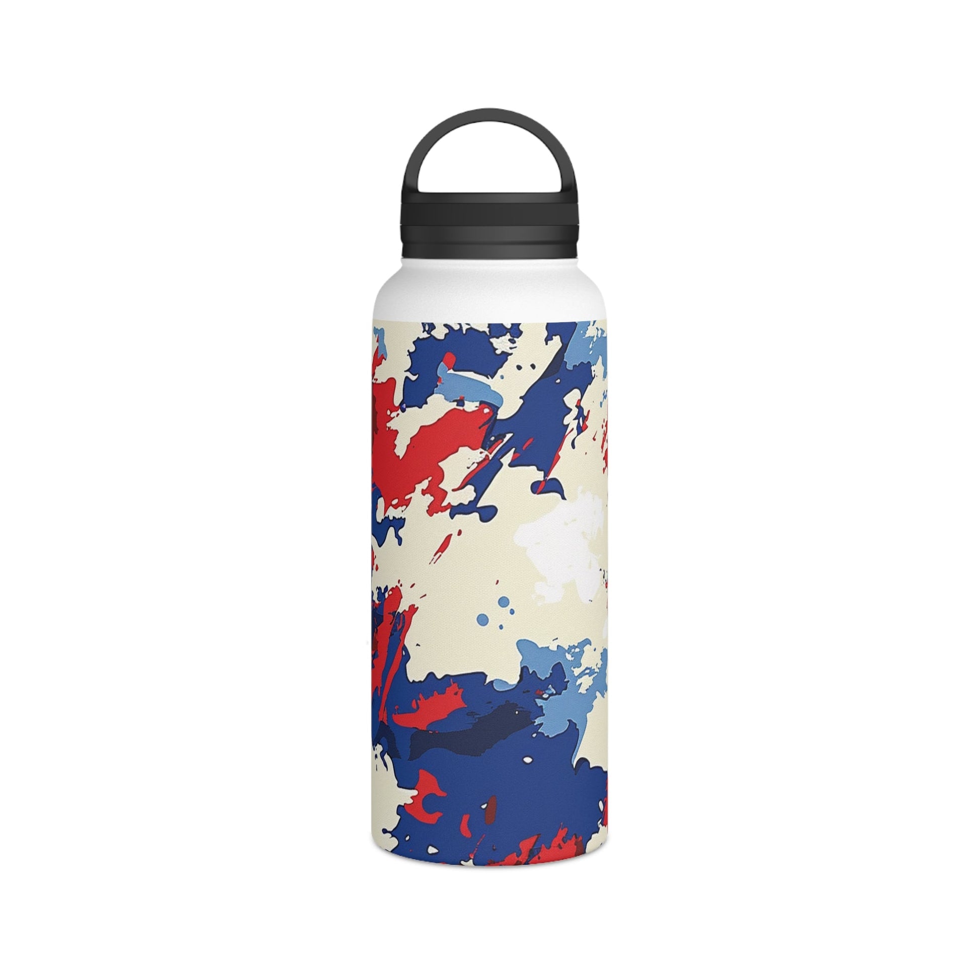American Flag Camo Stainless Steel Water Bottle - Discipline Over Motivation 24/7