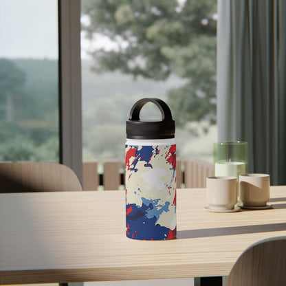 American Flag Camo Stainless Steel Water Bottle - Discipline Over Motivation 24/7