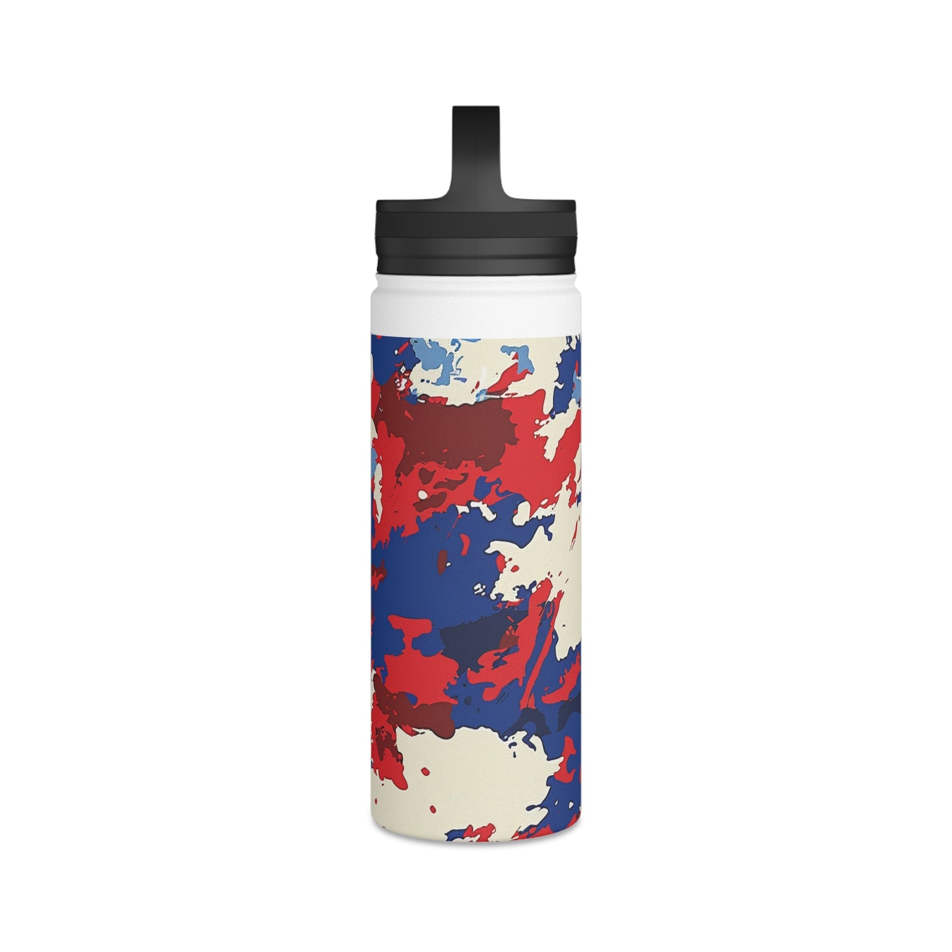 American Flag Camo Water Bottle - Discipline Over Motivation 247