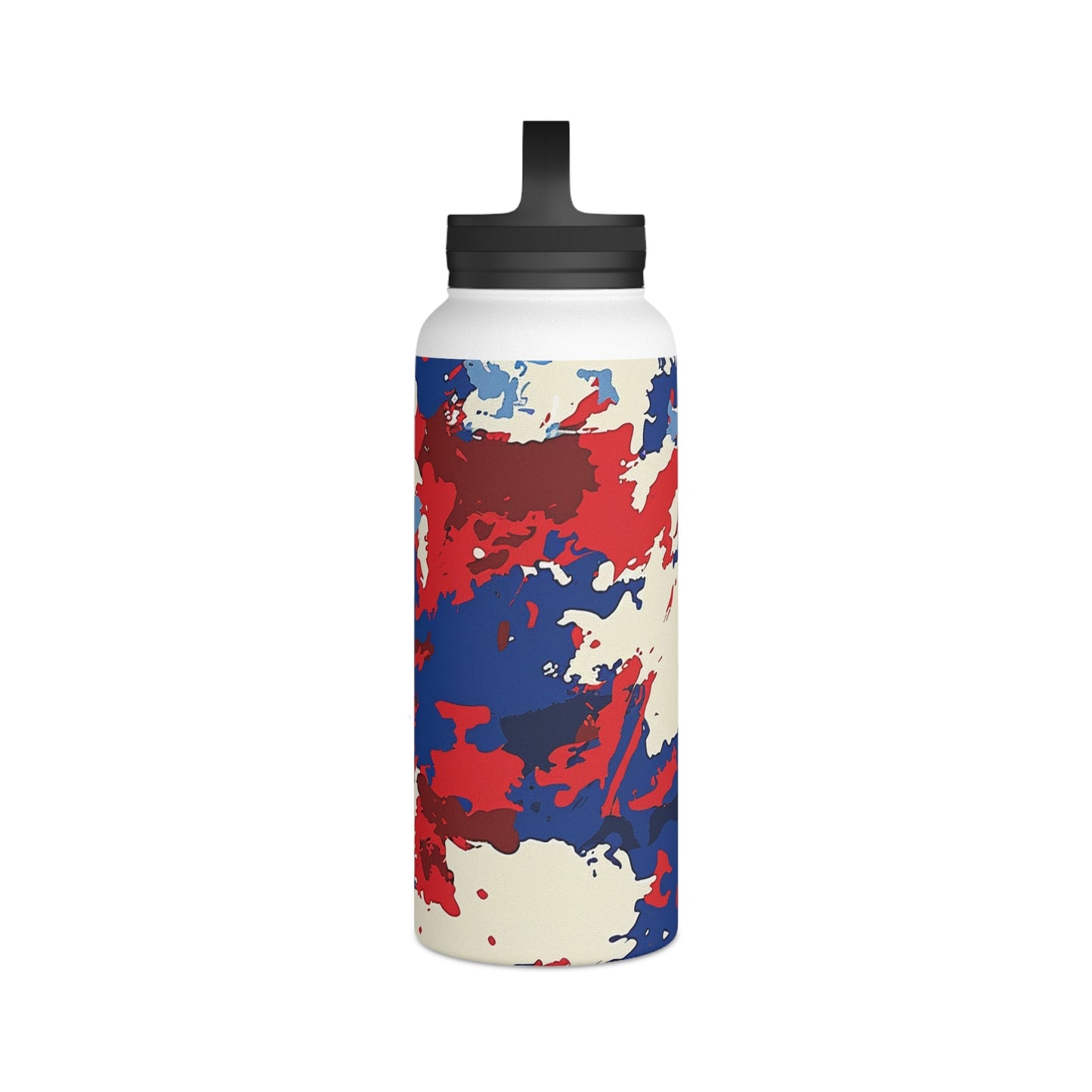 American Flag Camo Water Bottle - Discipline Over Motivation 247