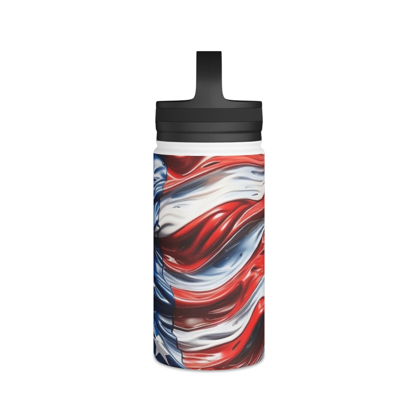 American Flag Water Bottle - Discipline Over Motivation 247