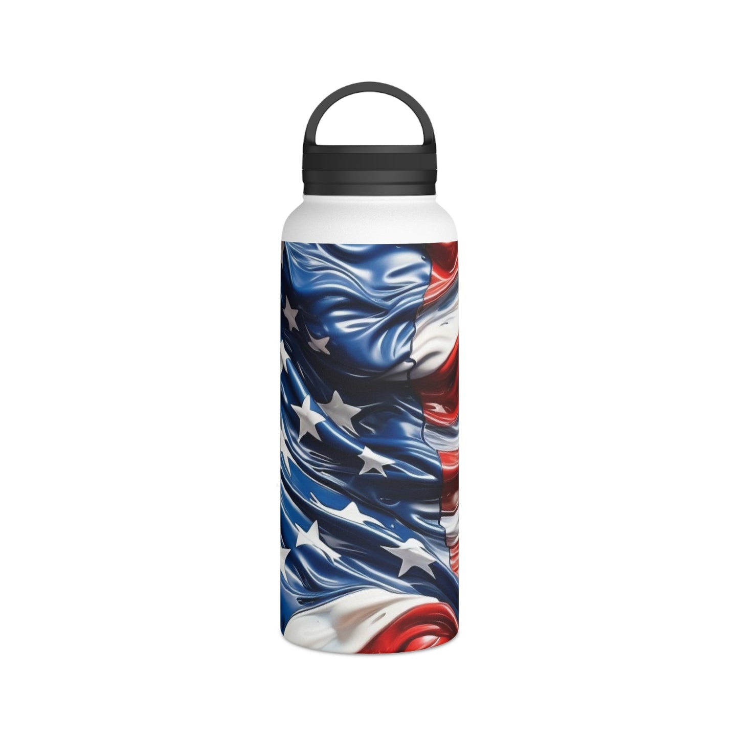 American Flag Water Bottle - Discipline Over Motivation 247