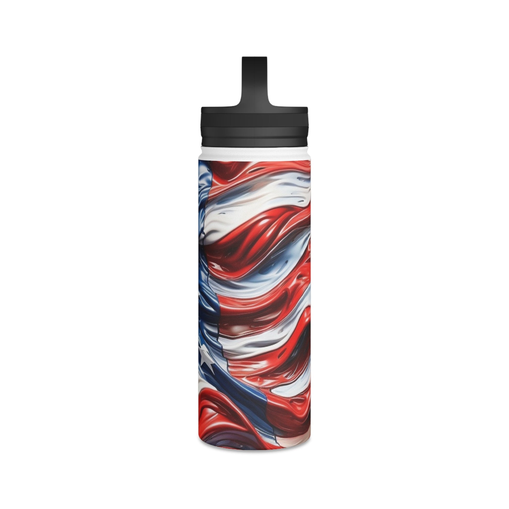 American Flag Water Bottle - Discipline Over Motivation 247