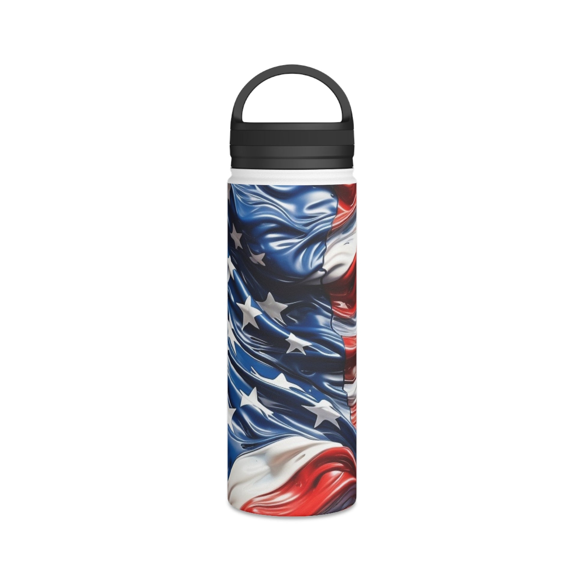 American Flag Water Bottle - Discipline Over Motivation 247