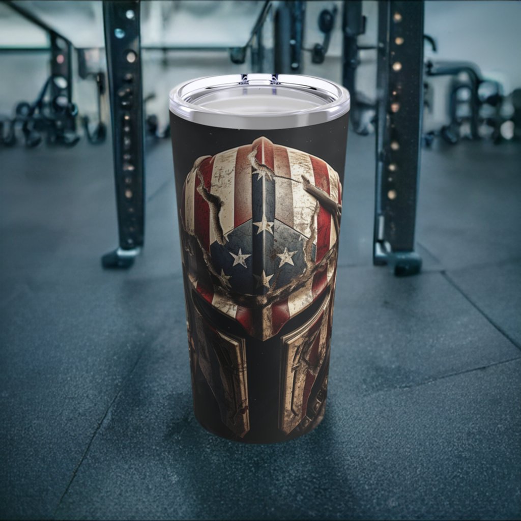 American Gladiator Tumbler 20oz - Discipline Over Motivation 247