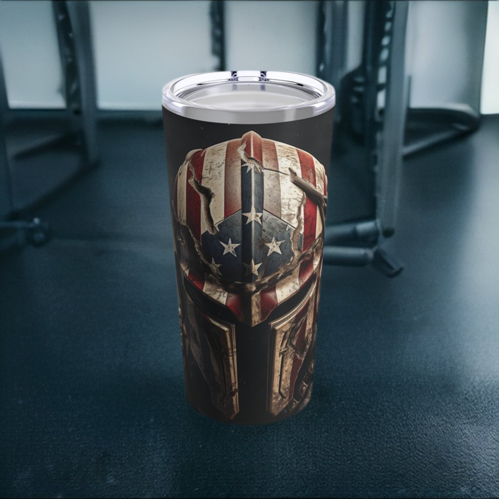 American Gladiator Tumbler 20oz - Discipline Over Motivation 247