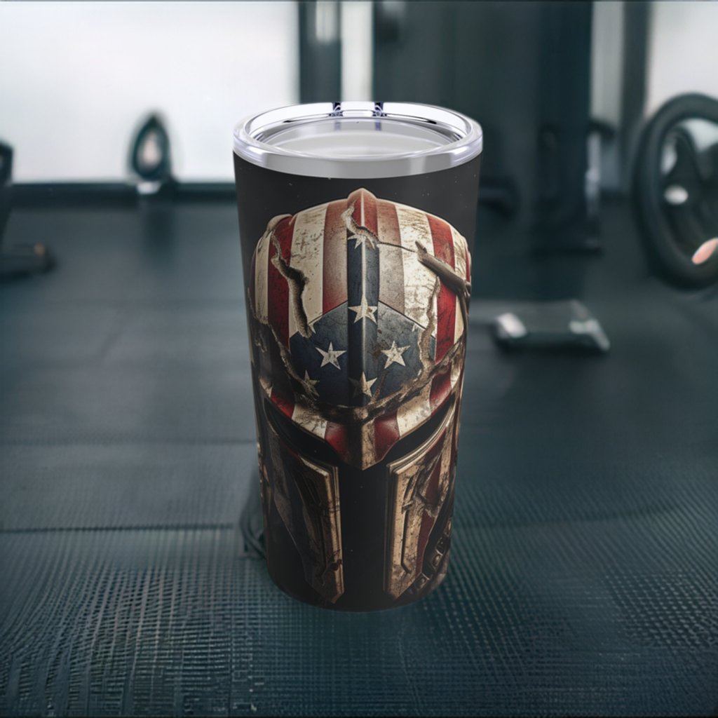 American Gladiator Tumbler 20oz - Discipline Over Motivation 247