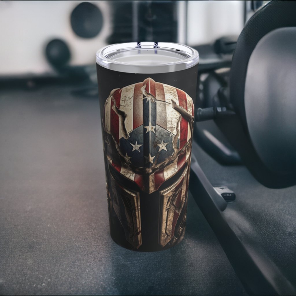 American Gladiator Tumbler 20oz - Discipline Over Motivation 247