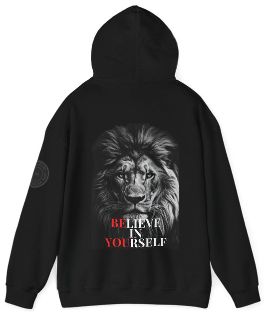 Believe In Yourself and Be You Motivational Hoodie - Discipline Over Motivation 247