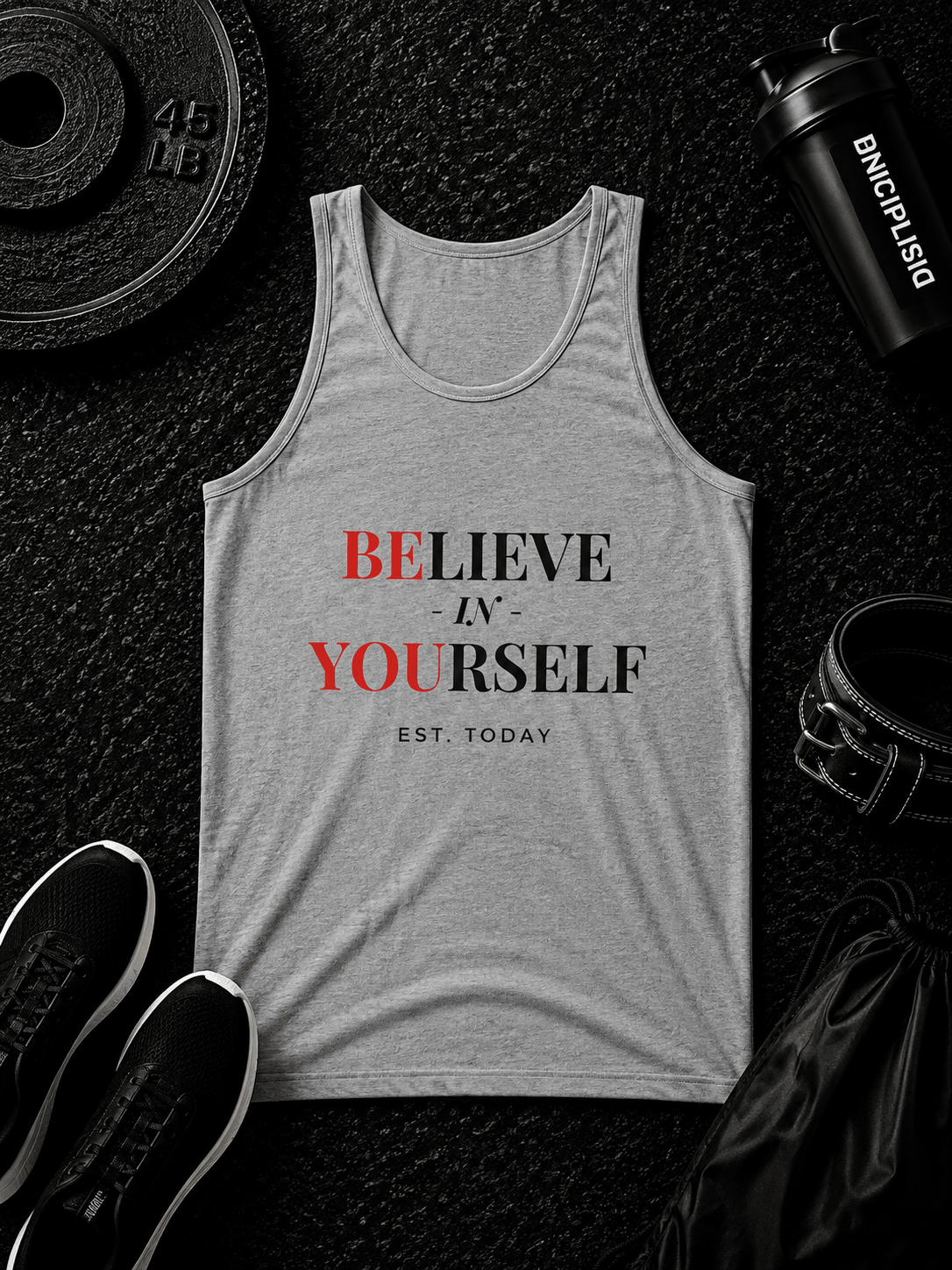 BELIEVE — MEN’S TANK - Discipline Over Motivation 24/7