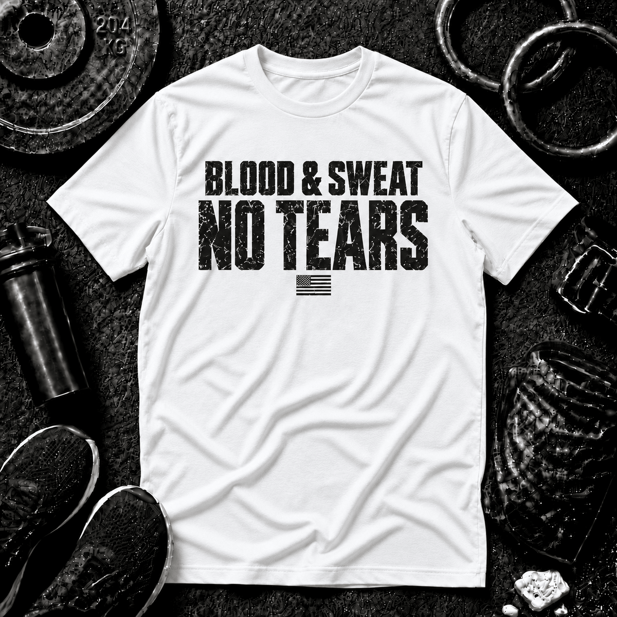 BLOOD & SWEAT. NO TEARS.™ Tee - Discipline Over Motivation 24/7