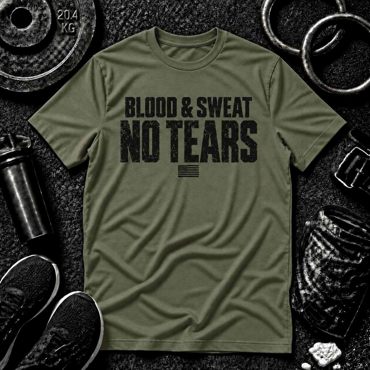 BLOOD & SWEAT. NO TEARS.™ Tee - Discipline Over Motivation 24/7