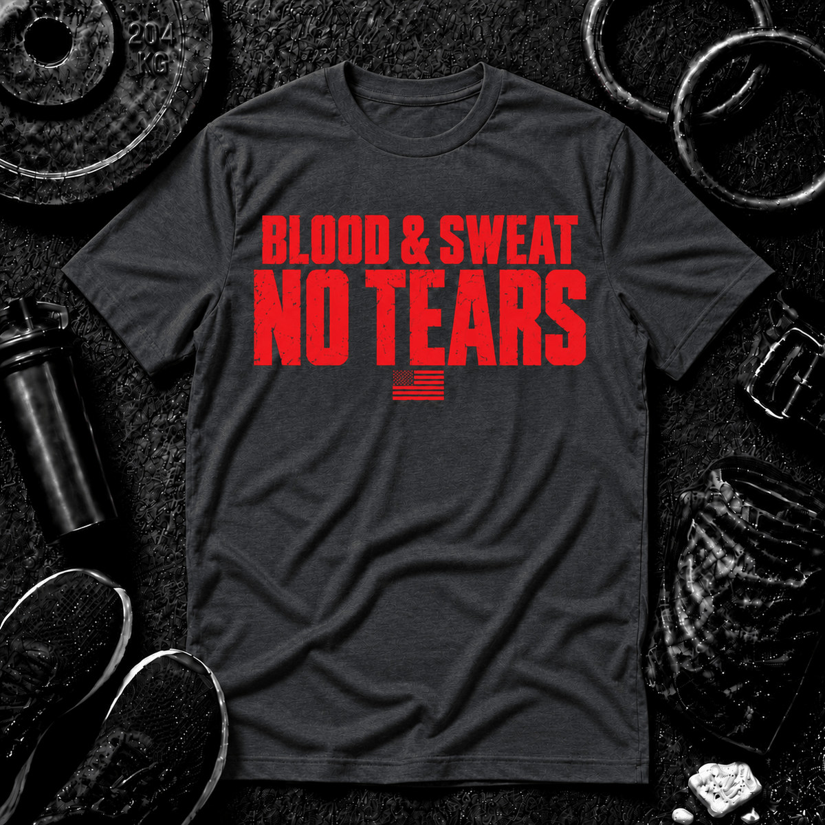 BLOOD & SWEAT. NO TEARS.™ Tee - Discipline Over Motivation 24/7