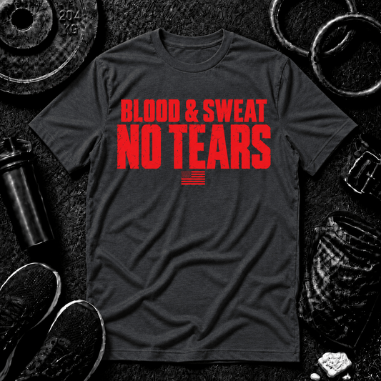 BLOOD & SWEAT. NO TEARS.™ Tee - Discipline Over Motivation 24/7
