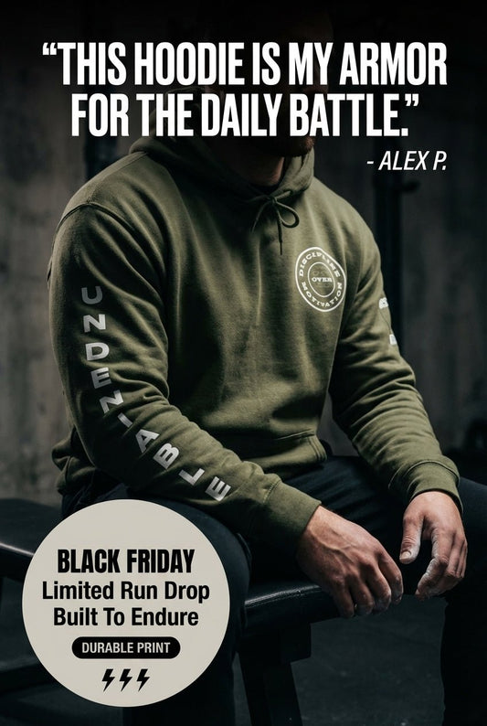 Break The Cycle - Discipline Over Motivation Hoodie - Discipline Over Motivation 24/7