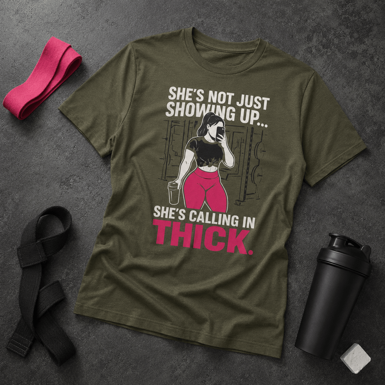Calling in Thick Tee - Discipline Over Motivation 24/7
