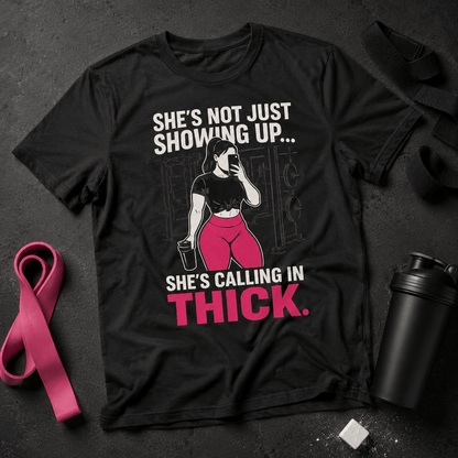 Calling in Thick Tee - Discipline Over Motivation 24/7
