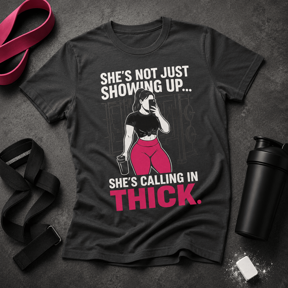 Calling in Thick Tee - Discipline Over Motivation 24/7