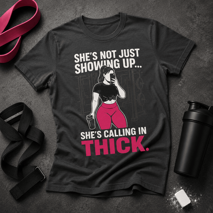 Calling in Thick Tee - Discipline Over Motivation 24/7