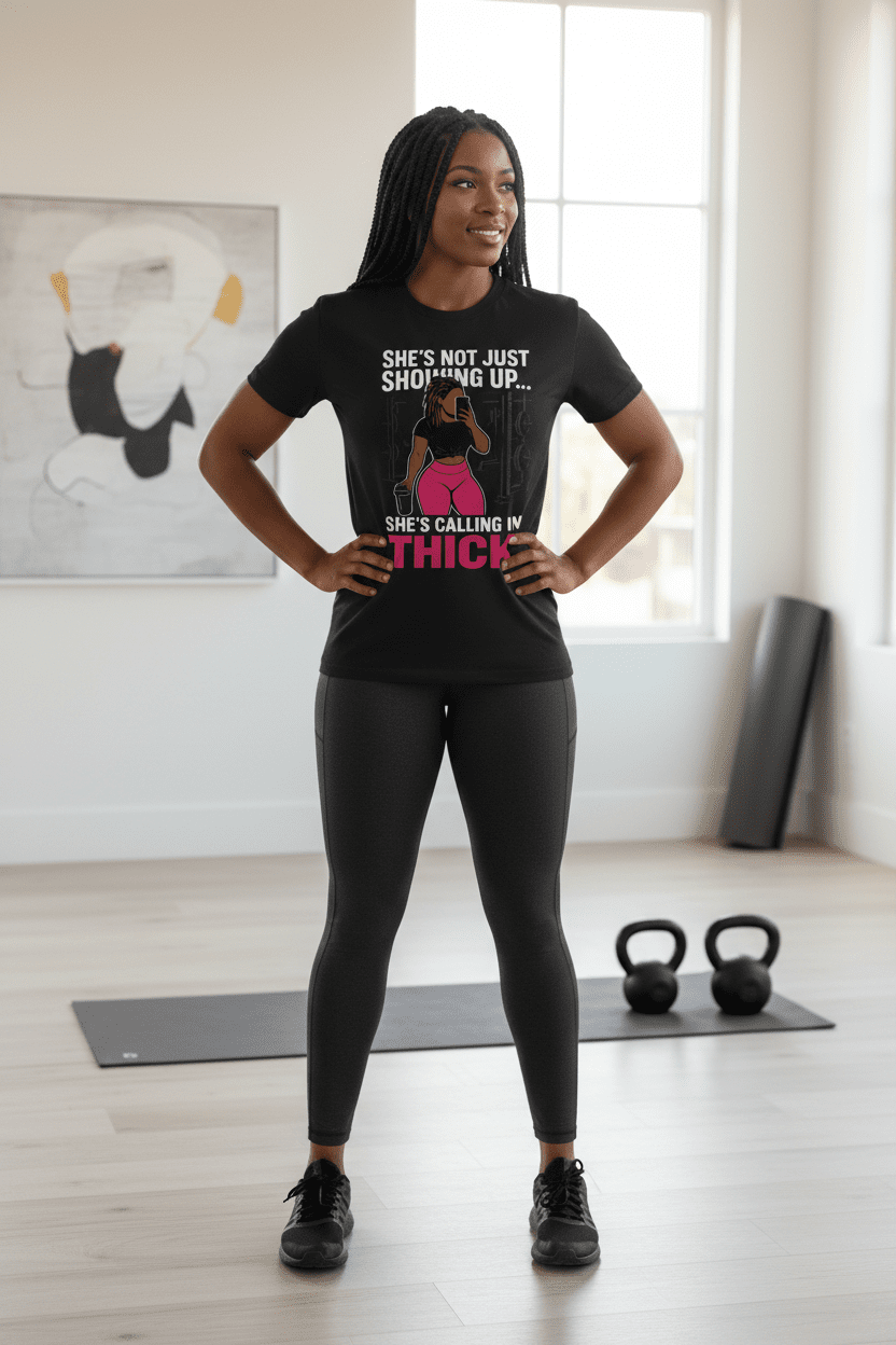 💁🏽‍♀️ Calling in Thick Tee - Discipline Over Motivation 24/7