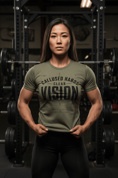 Calloused Hands. Clear Vision Tee - Discipline Over Motivation 24/7