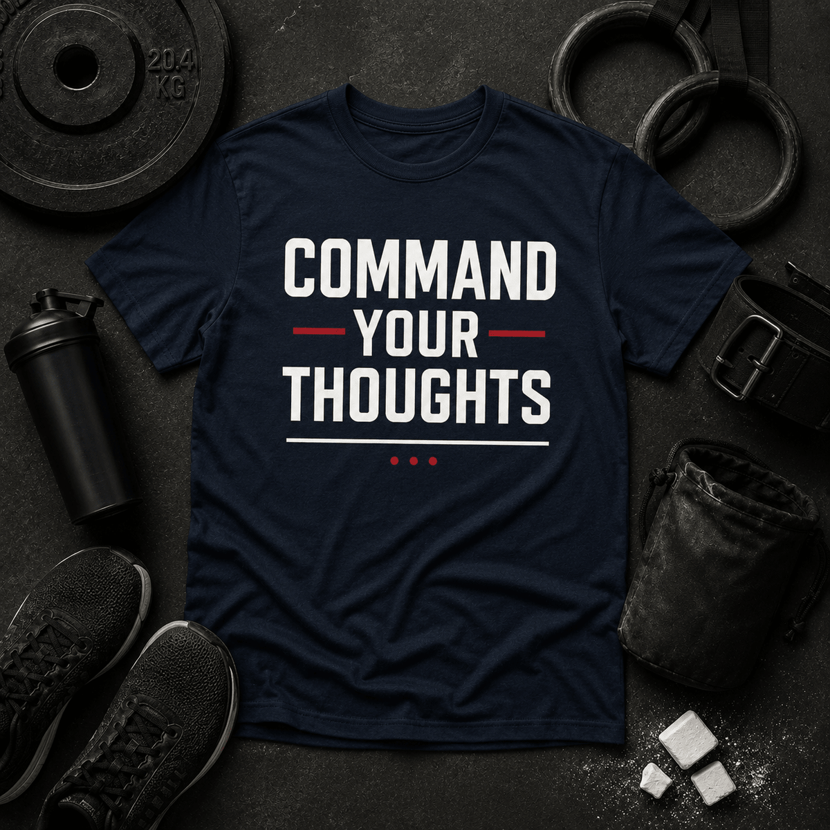 Command Mindset T Shirt - Discipline Over Motivation 24/7