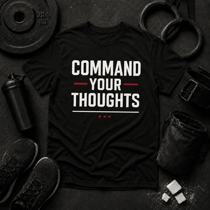 Command Mindset T Shirt - Discipline Over Motivation 24/7